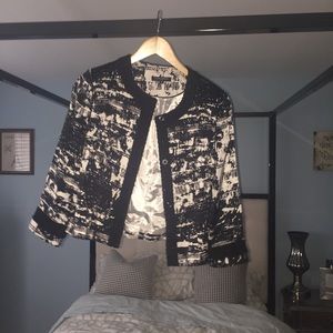 EUC Mario Serani Italy Sz 8 Black Chanelesque